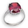 210901 Кольцо - Серебряное кольцо с красным фианитом