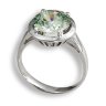 211242 Кольцо - Серебряное кольцо с зеленым фианитом