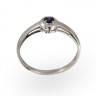 211180 Кольцо - Серебряное кольцо с сапфиром