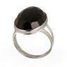 211383 Кольцо - Серебряное кольцо с граненым агатом
