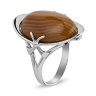 211505 Кольцо     - Серебряное кольцо с агатом_ботсвана
