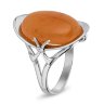 211474 Кольцо - Серебряное кольцо с лунным золотым камнем